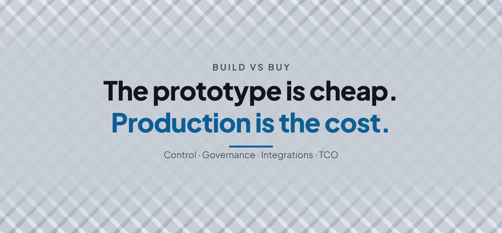 Build vs Buy Enterprise AI Agents: A Decision Framework
