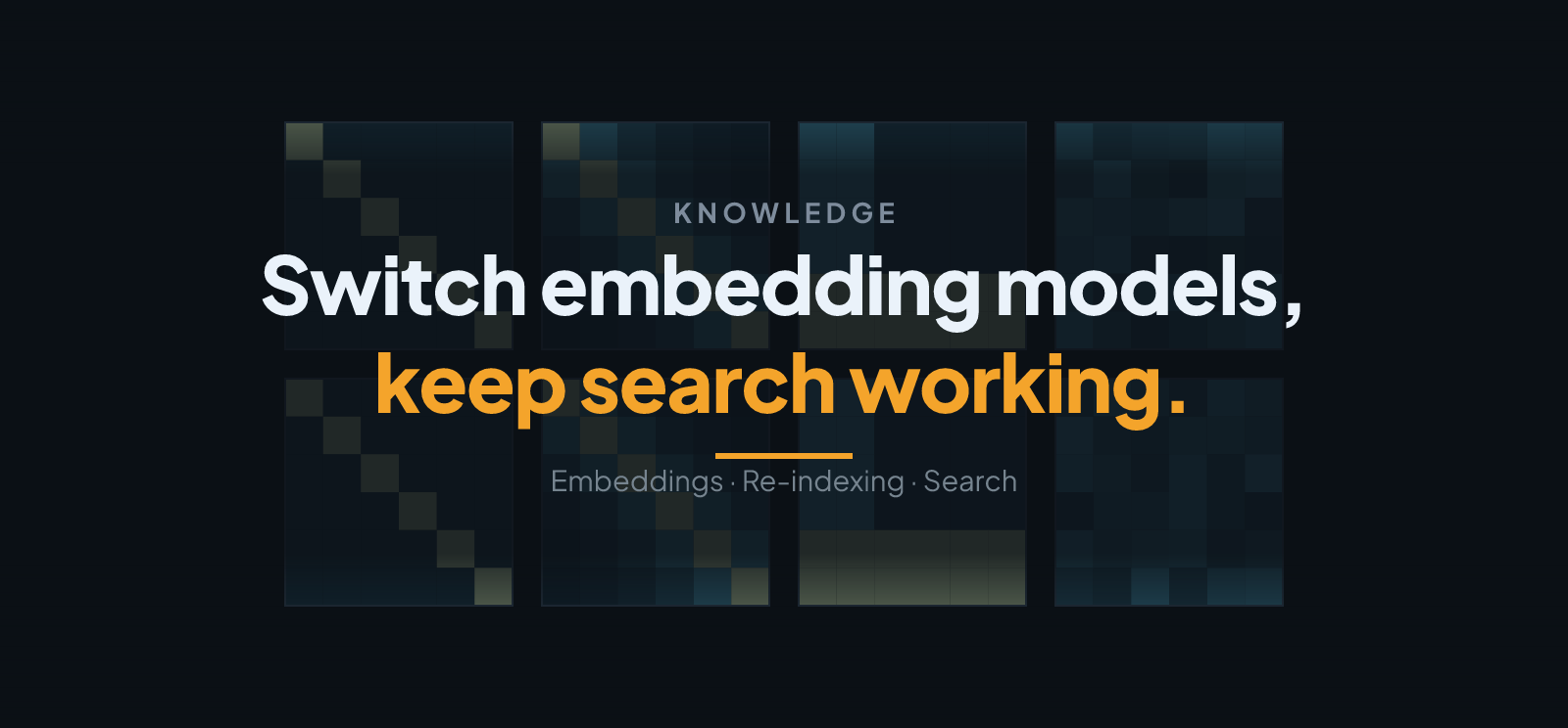 Change a Knowledge Base's Embedding Model Safely
